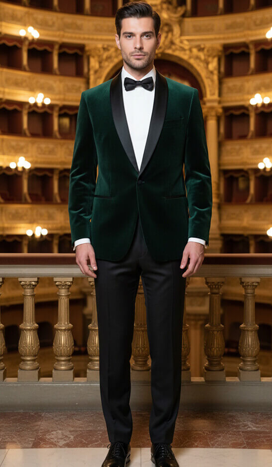 Evergreen Velvet Tuxedo