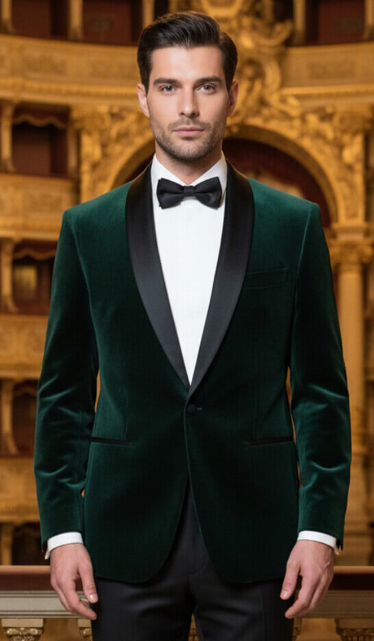  Evergreen Velvet Tuxedo 2