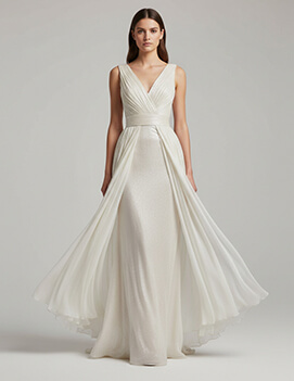  Ivory Cascade Gown